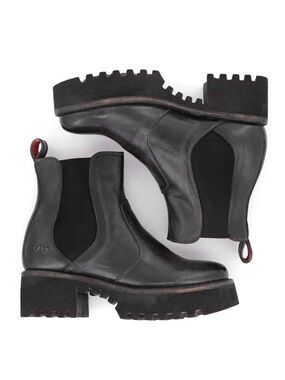 BED|STU ‘Valda Hi’ Handmade Organic Leathers Boots in Black Rustic